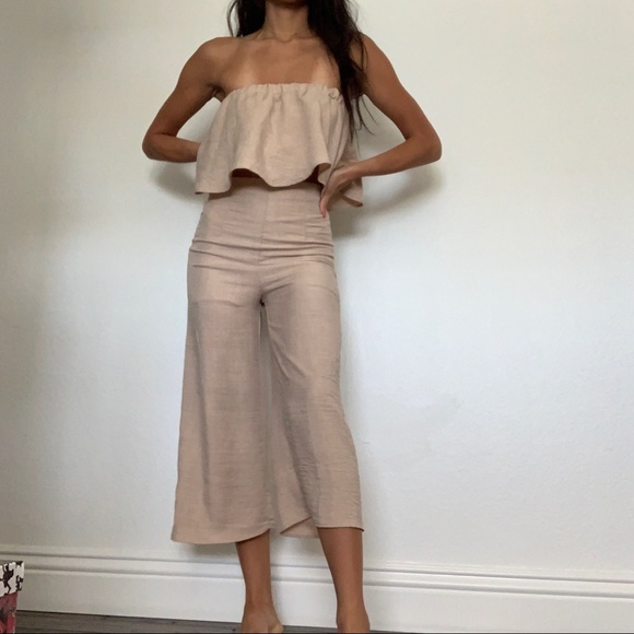 ANGL Tan Jumpsuit - Picture 5 of 9